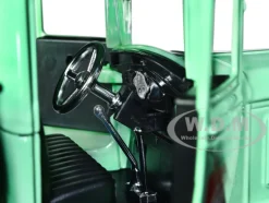1931 Ford Model AA Pickup Truck Light Green and Black Pause Refresh Drink Coca Cola 1/24 Diecast Model Car Motor City Classics 424024