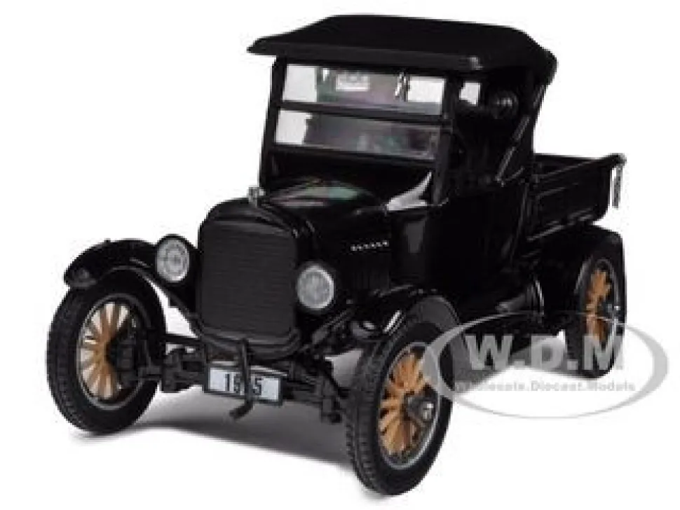 1925 Ford Model T Closed Convertible Pickup Truck Black 1/24 Diecast Model Car Sun Star 1860