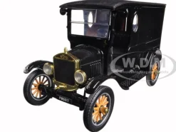 1925 Ford Model T Paddy Wagon Black 1/24 Diecast Model Car Motormax 79316