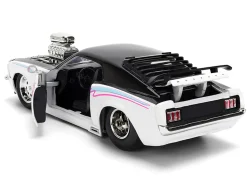 1970 Ford Mustang Boss 429 Black and White with Graphics 