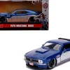 1970 Ford Mustang Boss Blue Metallic Silver Winter Soldier Avengers Marvel Series 1/32 Diecast Model Car Jada 31745