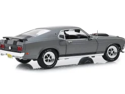 1969 Ford Mustang BOSS 429 Gray Black Stripes John Wick 2014 Movie 1/18 Diecast Model Car Highway 61 18016