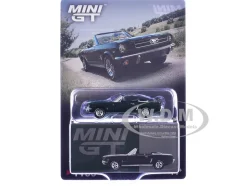 1964 Ford Mustang Convertible Highland Green Limited Edition 1/64 Diecast Model Car by Mini GT
