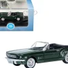 1965 Ford Mustang Convertible Ivy Green Metallic 1/87 HO Scale Diecast Model Car Oxford Diecast 87MU65006