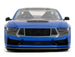 2024 Ford Mustang Dark Horse Blue Metallic with Black and Gray Stripes