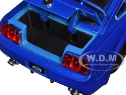 2006 Ford Mustang GT Blue Metallic Matt Black Hood Stripes Bigtime Muscle Series 1/24 Diecast Model Car Jada 34195