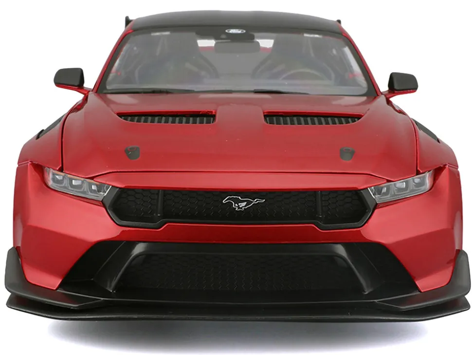 2025 Ford Mustang GTD Red Metallic with Black Top "Special Edition" Series 1/18 Diecast Model Car by Maisto