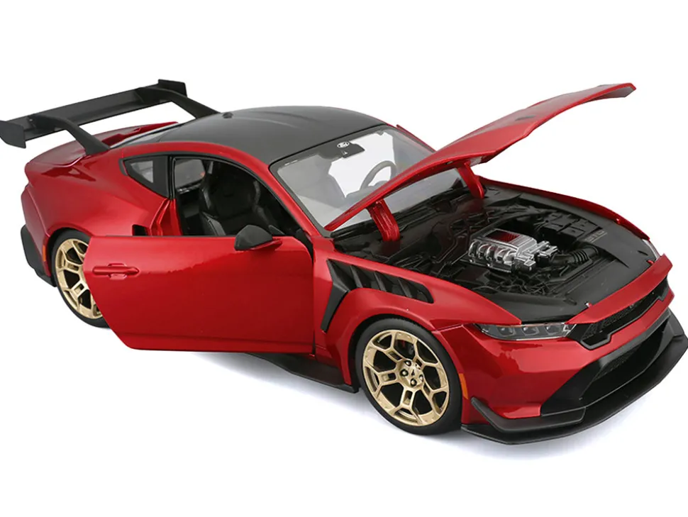 2025 Ford Mustang GTD Red Metallic with Black Top "Special Edition" Series 1/18 Diecast Model Car by Maisto