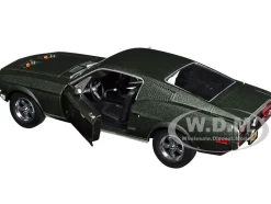 1968 Ford Mustang GT Fastback Highland Green Metallic 1/24 Diecast Model Car Greenlight 84038