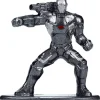 2006 Ford Mustang GT Gray Metallic War Machine Diecast Figurine Avengers Marvel Series Hollywood Rides Series 1/32 Diecast Model Car Jada 33082