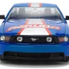 2010 Ford Mustang GT "Rekudo" Blue Metallic with Red and Silver Stripes "Bigtime Muscle" Series 1/24 Diecast Model Car by Jada