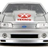 1989 Ford Mustang GT "Texaco" Silver Metallic and Matt Black "Bigtime Muscle" Series 1/24 Diecast Model Car by Jada