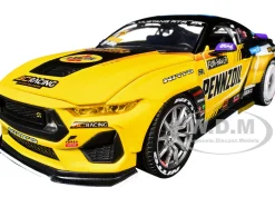 Ford Mustang RTR #88 Chelsea Denofa "Pennzoil" "Formula Drift PRO Championship" (2025) with Lights "RTR Vehicles" Series 1/24 Diecast Model Car by Jada