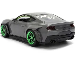 2024 Ford Mustang RTR Gray with Green Wheels 