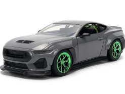 2024 Ford Mustang RTR Gray with Green Wheels 