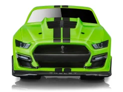 2020 Ford Mustang Shelby GT500 Bright Green Black Stripes 1/64 Diecast Model Car Muscle Machines 15550