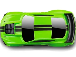 2020 Ford Mustang Shelby GT500 Bright Green Black Stripes 1/64 Diecast Model Car Muscle Machines 15550