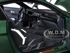 Ford Mustang Shelby GT500 Eruption Green Metallic with White Stripes 1/18 Model Car by Autoart