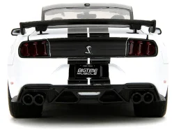 2020 Ford Mustang Shelby GT500 #65 White with Black Top and Stripes "Ford Performance" "Bigtime Muscle" Series 1/24 Diecast Model Car by Jada