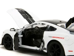 2020 Ford Mustang Shelby GT500 #65 White with Black Top and Stripes 