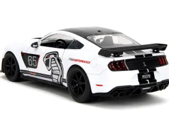 2020 Ford Mustang Shelby GT500 #65 White with Black Top and Stripes 