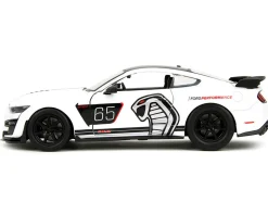 2020 Ford Mustang Shelby GT500 #65 White with Black Top and Stripes 