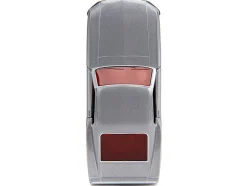 1969 Ford Mustang Silver Metallic and Dark Red and Star Lord Diecast Figure Marvel Guardians of the Galaxy Hollywood Rides Series 1/32 Diecast Model Car Jada 33077