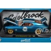 1970 Ford Mustang Sportsroof #70 Blue Metallic with White Stripes Limited Edition to 4050 pieces Worldwide 1/24 Diecast Model Car by M2 Machines