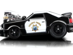 1993 Ford Mustang SVT Cobra CHP California Highway Patrol Black White 1/64 Diecast Model Car Muscle Machines 15526-15543