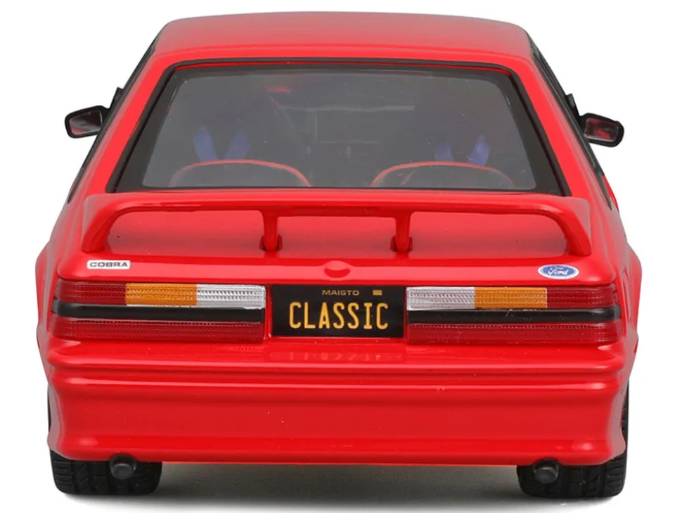 1993 Ford Mustang SVT Cobra Red "Classic Muscle" "Maisto Design" Series 1/24 Diecast Model Car by Maisto