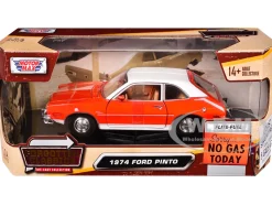 1974 Ford Pinto Orange with White Top "Forgotten Classics" Series 1/24 Diecast Model Car by Motormax