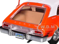 1974 Ford Pinto Orange with White Top "Forgotten Classics" Series 1/24 Diecast Model Car by Motormax