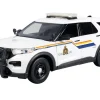 2022 Ford Police Interceptor Utility White "Royal Canadian Mounted Police (RCMP)" with Flashing Light Bar and Front and Rear Lights and Sounds 1/24 Diecast Model Car by Motormax