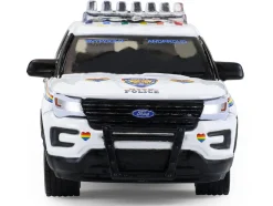2016 Ford Police Interceptor Utility "New York Police Department (NYPD) Pride Livery" White with Rainbow Stripes "Hot Pursuit" Series 47 1/64 Diecast Model Car by Greenlight