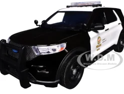 2022 Ford Police Interceptor Utility Black and White 