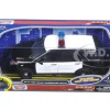 2015 Ford Police Interceptor Utility Black White Flashing Light Bar Front Rear Lights 2 Sounds 1/24 Diecast Model Car Motormax 79536