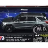 2022 Ford Police Interceptor Utility Gray Metallic Unmarked "Custom Builder's Kit" "Law Enforcement and Public Service" Series 1/43 Diecast Model Car by Motormax