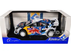 Ford Puma Rally1 Hybrid #16 Adrien Fourmaux - Alexandre Coria 3rd Place "Rally Sweden" (2024) "Competition" Series 1/18 Diecast Model Car by Solido