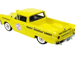 1958 Ford Ranchero Aircraft Maintenance Car Yellow Braniff International Airways Limited Edition 125 pieces Worldwide 1/43 Model Car Goldvarg Collection GC-BI-002