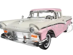 1957 Ford Ranchero Pickup Truck Pink 1/18 Diecast Model Road Signature 92208