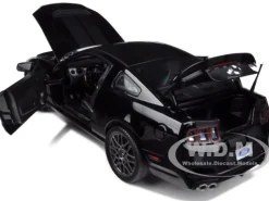 2013 Ford Shelby Cobra GT500 SVT Black with Black Stripes 1/18 Diecast Car Model Shelby Collectibles 392