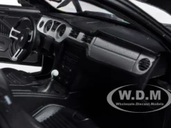 2013 Ford Shelby Cobra GT500 SVT Black with Black Stripes 1/18 Diecast Car Model Shelby Collectibles 392
