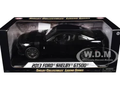 2013 Ford Shelby Cobra GT500 SVT Black with Black Stripes 1/18 Diecast Car Model Shelby Collectibles 392