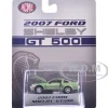 2007 Ford Shelby GT500 Lime Green Metallic with Silver Stripes "Shelby Collectibles" Series 1/64 Diecast Model Car by ACME
