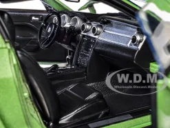 2007 Ford Shelby GT500 Lime Green Metallic with Silver Stripes