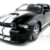 2011 Ford Shelby Mustang GT350 Black White Stripes 1/18 Diecast Model Car Shelby Collectibles SC354