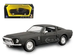1968 Ford Shelby Mustang GT 500 KR Matt Black 1/43 Diecast Model Car Road Signature 94214