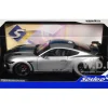 2024 Ford Shelby Mustang Super Snake Gray Metallic with Blue Stripes 1/18 Diecast Model Car by Solido