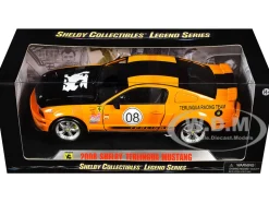 2008 Ford Shelby Mustang #08 Terlingua Orange Black Shelby Collectibles Legend Series 1/18 Diecast Model Car Shelby Collectibles SC297