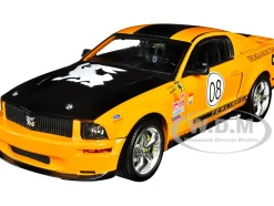 2008 Ford Shelby Mustang #08 Terlingua Orange Black Shelby Collectibles Legend Series 1/18 Diecast Model Car Shelby Collectibles SC297